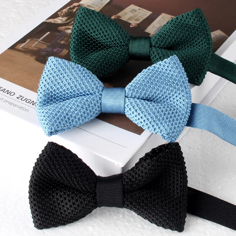 Men's Solid Color Knitted Bow Ties Suit Dress Neckties Knitting Wool Bowtie British Fashion Banquet Wedding Bowknot Accessories
Men's Solid Color Knitted Bow Ties Suit Dress Neckties Knitting Wool Bowtie British Fashion Banquet Wedding Bowknot Accessories