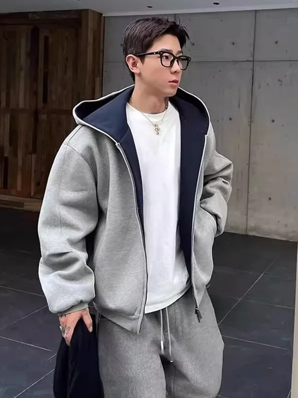 American Style Oversized Casual Sweatshirt Cardigan Men Loose Short Thickened Shoulder Drop Cuff Zipper Jacket Trendy Color B...
American Style Oversized Casual Sweatshirt Cardigan Men Loose Short Thickened Shoulder Drop Cuff Zipper Jacket Trendy Color B...