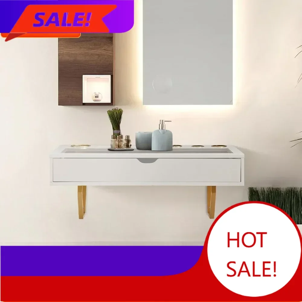 BestsellerWhite Wall-Mounted Desk with Drawer, 31 Inch Floating Shelf
BestsellerWhite Wall-Mounted Desk with Drawer, 31 Inch Floating Shelf