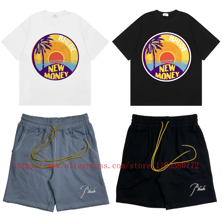 New Collection Set of Clothes RHUDE Men's Casual Sweat Shorts Embroidered Logo Drawstring Elastic Waist Fashion Beach Pants
New Collection Set of Clothes RHUDE Men's Casual Sweat Shorts Embroidered Logo Drawstring Elastic Waist Fashion Beach Pants