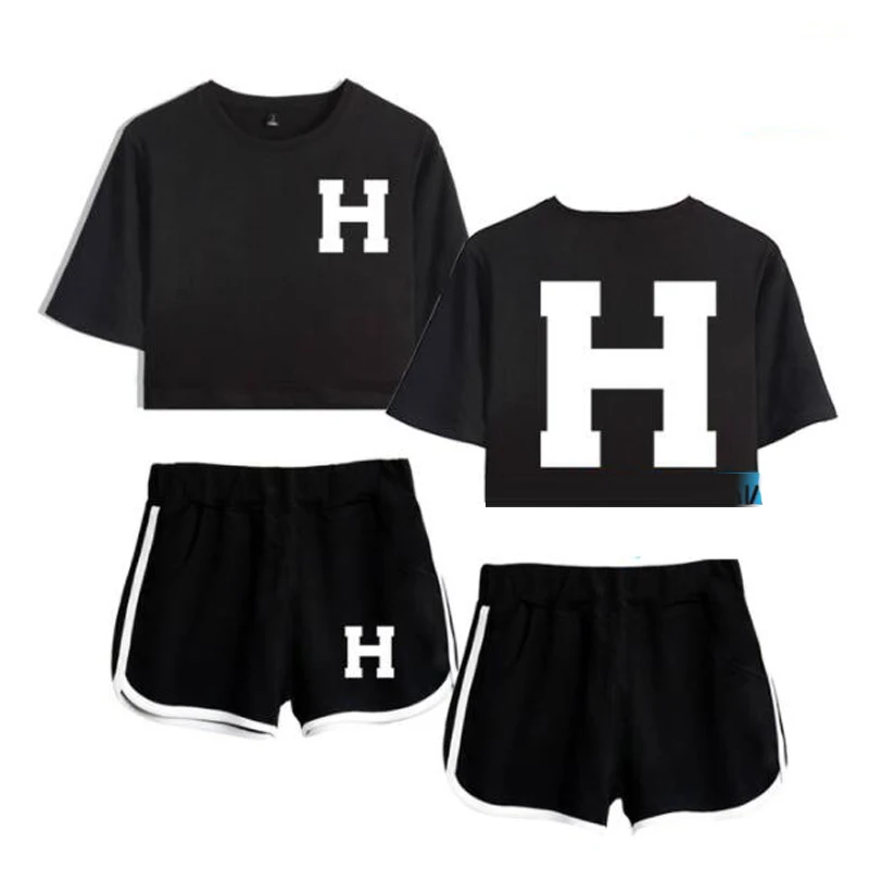 Summer Women's Sets Singer Hailee Steinfeld Merch Short Sleeve Crop Top + Shorts Sweat Suits Women Tracksuits Two Piece Outfits
Summer Women's Sets Singer Hailee Steinfeld Merch Short Sleeve Crop Top + Shorts Sweat Suits Women Tracksuits Two Piece Outfits