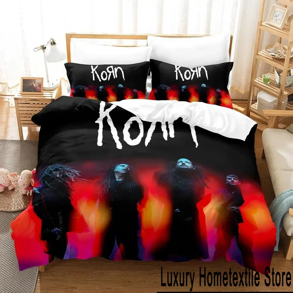 3D Print Korn Rock Bedding Set Duvet Cover Bed Set Quilt Cover Pillowcase Comforter king Queen Size Boys Adult Bedding Set
3D Print Korn Rock Bedding Set Duvet Cover Bed Set Quilt Cover Pillowcase Comforter king Queen Size Boys Adult Bedding Set