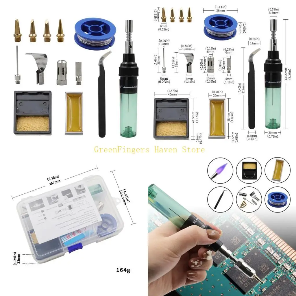 F68D Gas Soldering Iron for Up to 35-45 Minutes of Continuous Use Heat Blower 1300Celsius Gas Set Excellent Quality
F68D Gas Soldering Iron for Up to 35-45 Minutes of Continuous Use Heat Blower 1300Celsius Gas Set Excellent Quality