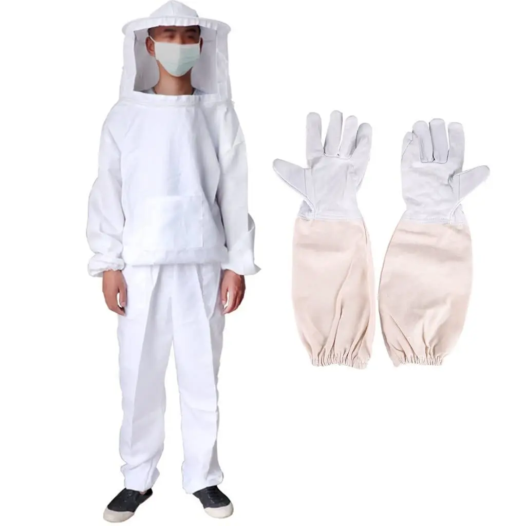 Export Type Split Body Anti Bee Suit Anti Bee Suit Pants Sheepskin Gloves White Bee Protective Suit
Export Type Split Body Anti Bee Suit Anti Bee Suit Pants Sheepskin Gloves White Bee Protective Suit