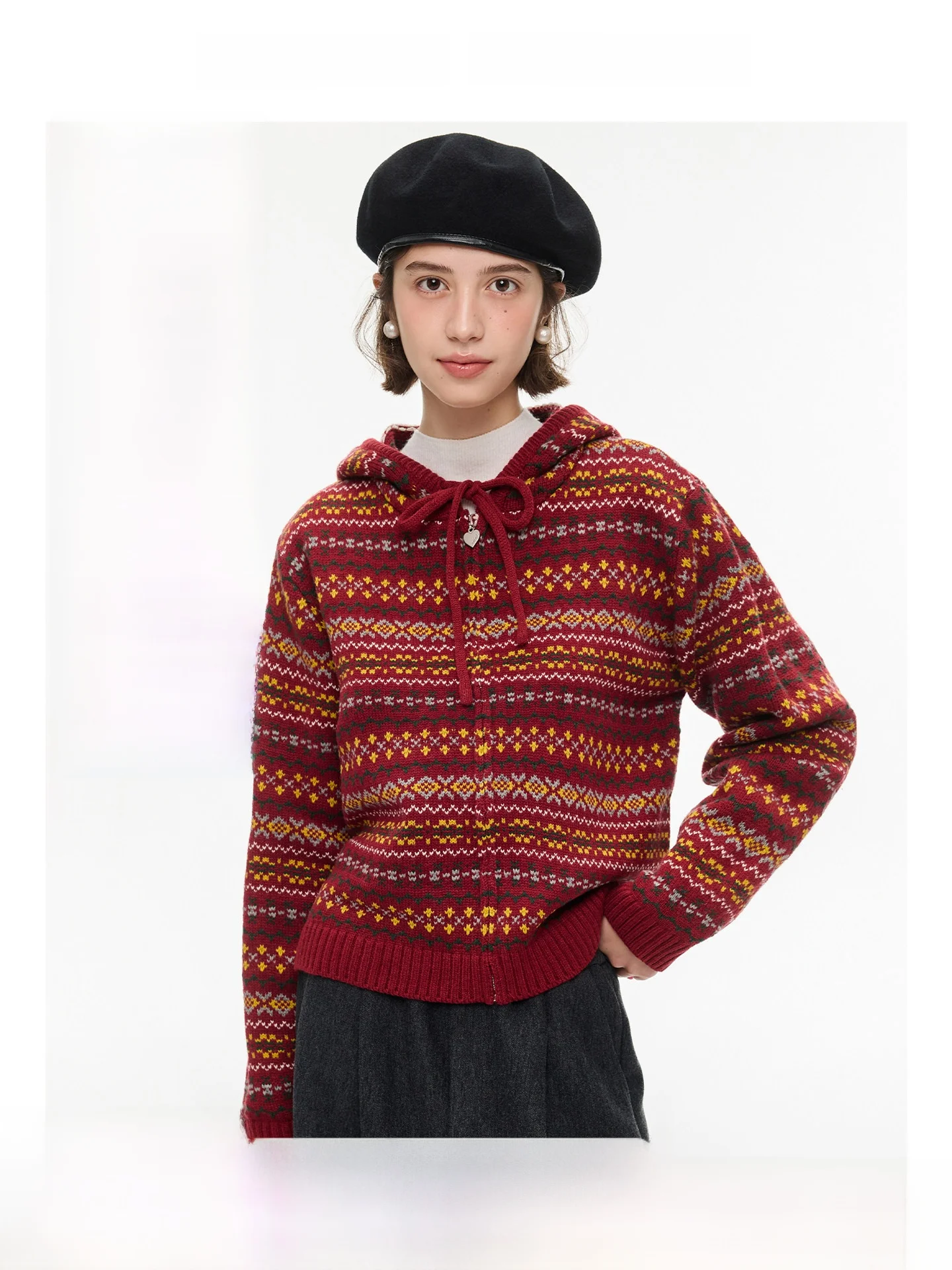 Cisas First Snow Large Size Women's Knitted Hoodie Cardigan Winter Embroidery Plump Micro Mm Top Vintage Sle Long Sve
Cisas First Snow Large Size Women's Knitted Hoodie Cardigan Winter Embroidery Plump Micro Mm Top Vintage Sle Long Sve