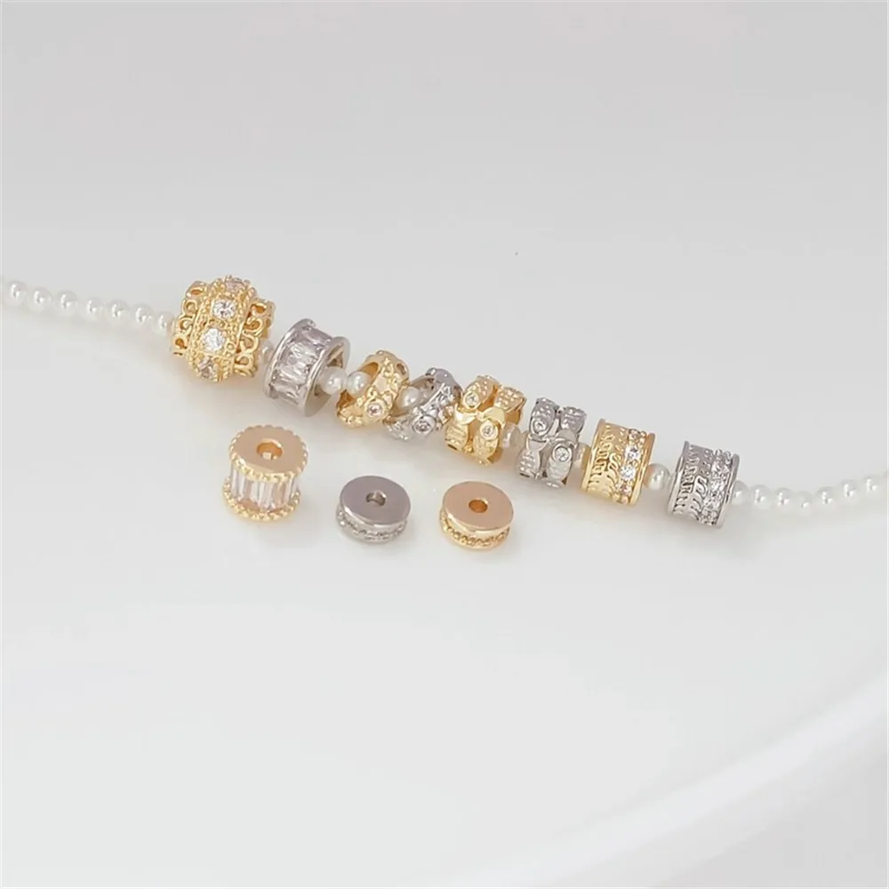 14K Gold-plated Micro-inlaid Zircon Beads and Interlocking Pieces, Handcrafted DIY Jewelry Accessory Materials
14K Gold-plated Micro-inlaid Zircon Beads and Interlocking Pieces, Handcrafted DIY Jewelry Accessory Materials