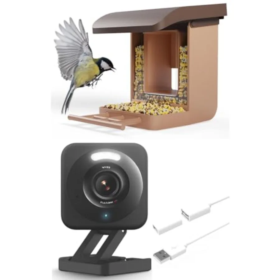 Коричневый чехол для камеры-кормушки для птиц Wyze, черная камера Cam v4 и удлинительный кабель длиной 20 футов
Коричневый чехол для камеры-кормушки для птиц Wyze, черная камера Cam v4 и удлинительный кабель длиной 20 футов