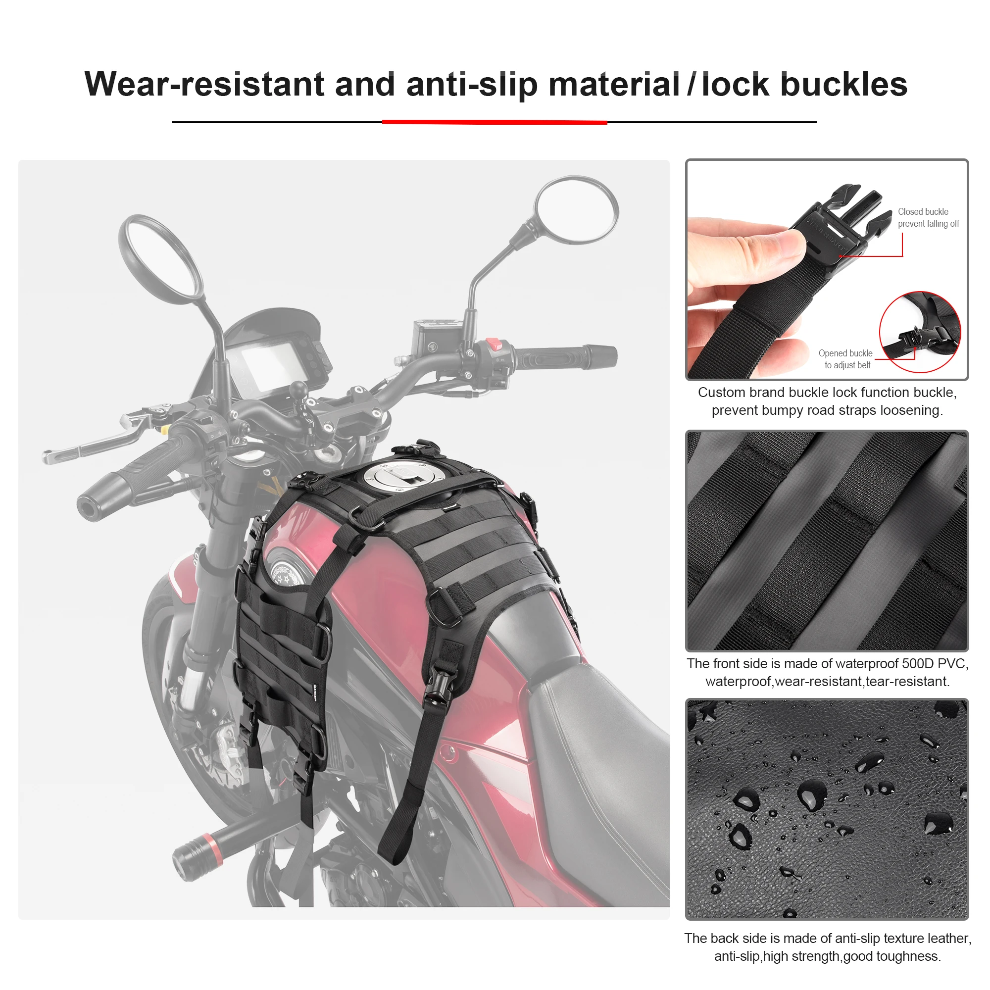 Motorcycle Tank Left and Right Auxiliary Mounting Pendant - Motorcycle Accessories Increase Storage Space, Suitable for Motorcyc
Motorcycle Tank Left and Right Auxiliary Mounting Pendant - Motorcycle Accessories Increase Storage Space, Suitable for Motorcyc