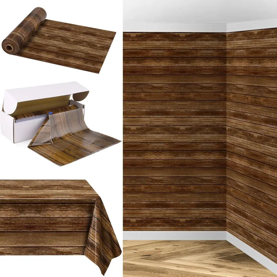 Рулонная скатерть под дерево 200 футов x 54 дюйма в коробке с выдвижным резаком, одноразовая, винтажная, в стиле рустик, для декора стола, в западном стиле
Рулонная скатерть под дерево 200 футов x 54 дюйма в коробке с выдвижным резаком, одноразовая, винтажная, в стиле рустик, для декора стола, в западном стиле