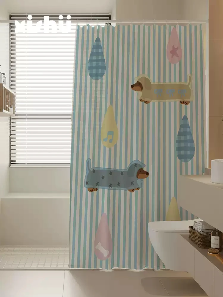 VIKAMA Cartoon Shower Curtain Shower Waterproof Splash Proof Partition Curtain Dry Wet Separation Curtain Bathroom Decoration
VIKAMA Cartoon Shower Curtain Shower Waterproof Splash Proof Partition Curtain Dry Wet Separation Curtain Bathroom Decoration