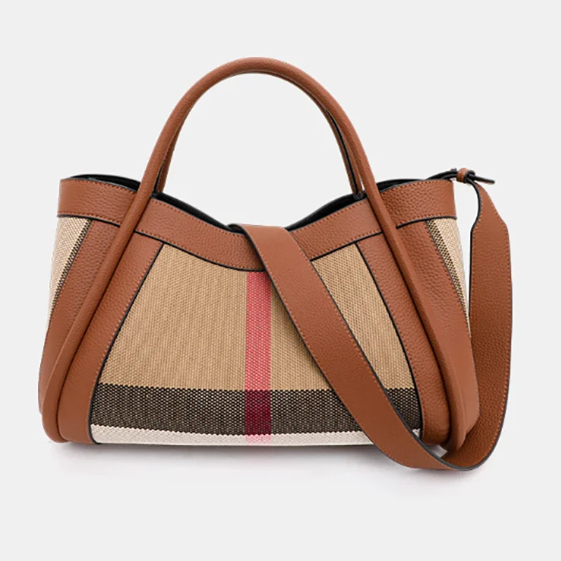 Baoshilai 2025 Новая клетчатая женская сумка в стиле ретро, роскошная сумка большой вместимости, холщовая сумка из натуральной кожи
Baoshilai 2025 Новая клетчатая женская сумка в стиле ретро, роскошная сумка большой вместимости, холщовая сумка из натуральной кожи