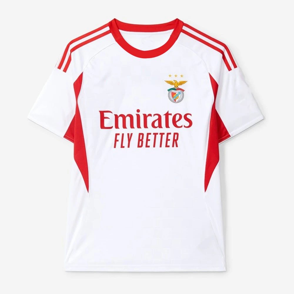 2025-26 Мужская футболка SL Benfica для третьего футбола Молодежная спортивная одежда Негабаритная тренировочная футбольная форма Мото дышащая футболка унисекс из джерси
2025-26 Мужская футболка SL Benfica для третьего футбола Молодежная спортивная одежда Негабаритная тренировочная футбольная форма Мото дышащая футболка унисекс из джерси