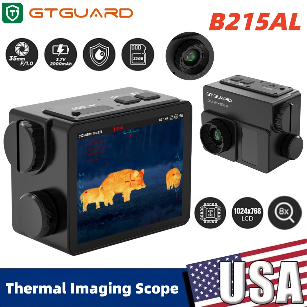 Тепловизионный прицел GTGUARD ClearView B215AL, 256*192, с 8-кратным цифровым зумом, очки ночного видения, в наличии в США
Тепловизионный прицел GTGUARD ClearView B215AL, 256*192, с 8-кратным цифровым зумом, очки ночного видения, в наличии в США