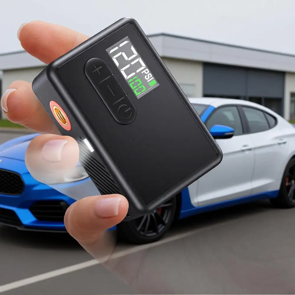 Portable Electric Bike Air Pump with Fast Inflation Auto Stop - Bike Inflator with Presta, Schrader, E-Bike & Various Cycles Bal
Portable Electric Bike Air Pump with Fast Inflation Auto Stop - Bike Inflator with Presta, Schrader, E-Bike & Various Cycles Bal