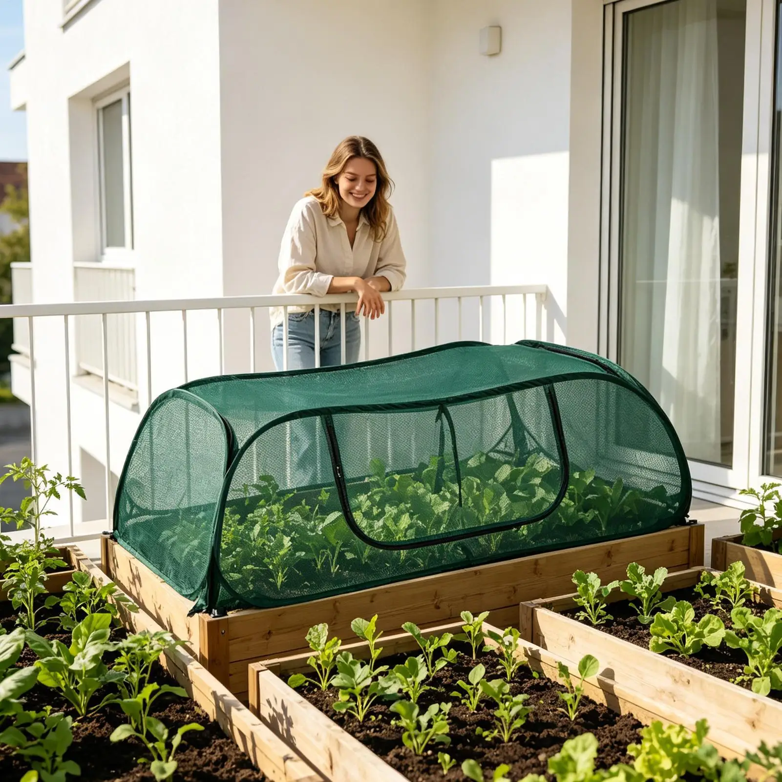 Raised Garden Bed Cover Reusable Breathable Guard Tent With 4 Ground Stakes Mesh Garden Cover For Fruits Flowers Strawberries
Raised Garden Bed Cover Reusable Breathable Guard Tent With 4 Ground Stakes Mesh Garden Cover For Fruits Flowers Strawberries