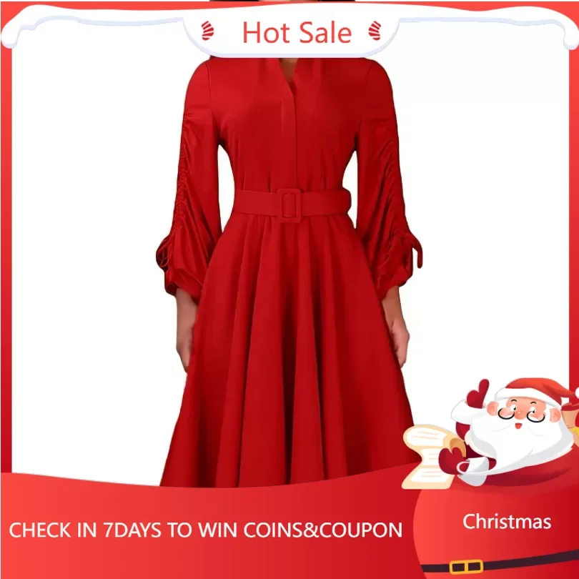 African Dresses for Women Elegant 2024 Spring African Long Sleeve V-neck Fashion Office Lady Midi Dress Dashiki African Clothing
African Dresses for Women Elegant 2024 Spring African Long Sleeve V-neck Fashion Office Lady Midi Dress Dashiki African Clothing