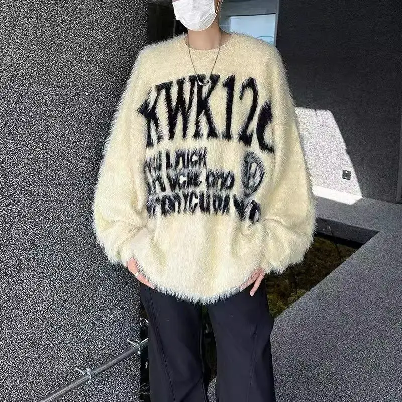 Мужской круглый трикотаж Ne, верхняя одежда, теплый свободный крой, зимний повседневный топ с вышивкой букв, свитер для пар, пальто
Мужской круглый трикотаж Ne, верхняя одежда, теплый свободный крой, зимний повседневный топ с вышивкой букв, свитер для пар, пальто