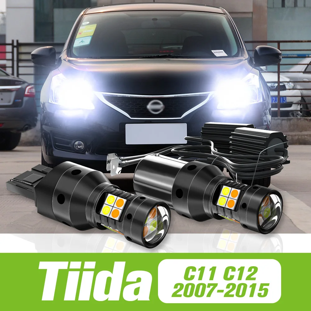2pcs For Nissan Tiida C11 C12 2007-2015 Dual Mode LED Turn Signal+Daytime Running Light DRL 2009 2010 2011 2012 2013 Accessories
2pcs For Nissan Tiida C11 C12 2007-2015 Dual Mode LED Turn Signal+Daytime Running Light DRL 2009 2010 2011 2012 2013 Accessories