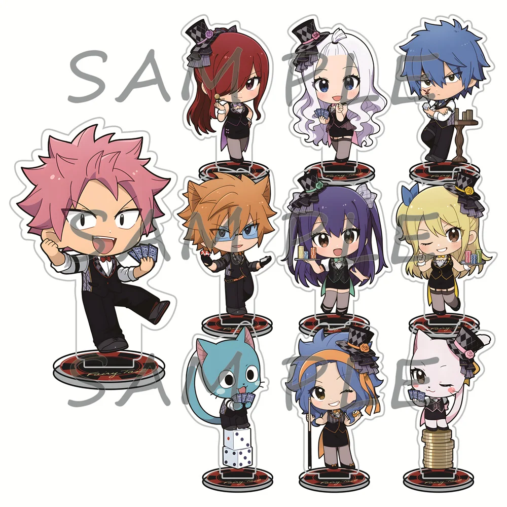 FAIRY TAIL 10cm Acrylic Stand Figures Keychain Casino Waiter Q Version Anime Collectible Desktop Decor Display Ornament Fan Gift
FAIRY TAIL 10cm Acrylic Stand Figures Keychain Casino Waiter Q Version Anime Collectible Desktop Decor Display Ornament Fan Gift
