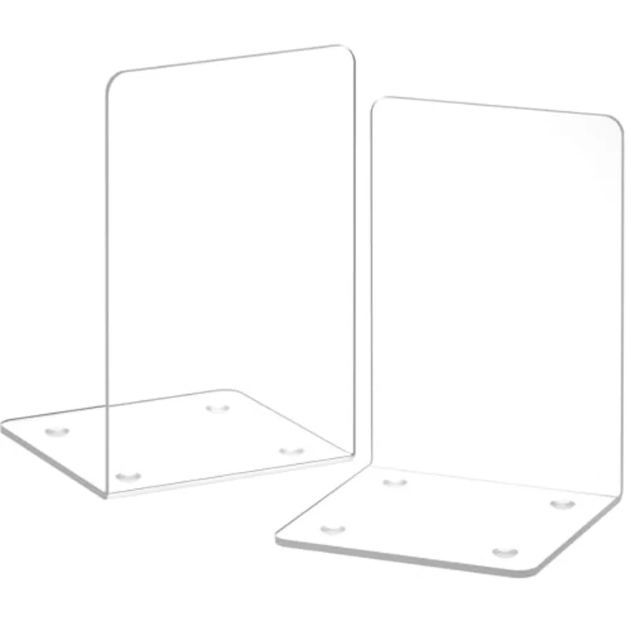 Acrylic Bookends 2 Pieces, Book Ends for Shelves, for Shelves Decor Book Ends for Desktop Organizer, Book Stopper for Home Offi
Acrylic Bookends 2 Pieces, Book Ends for Shelves, for Shelves Decor Book Ends for Desktop Organizer, Book Stopper for Home Offi