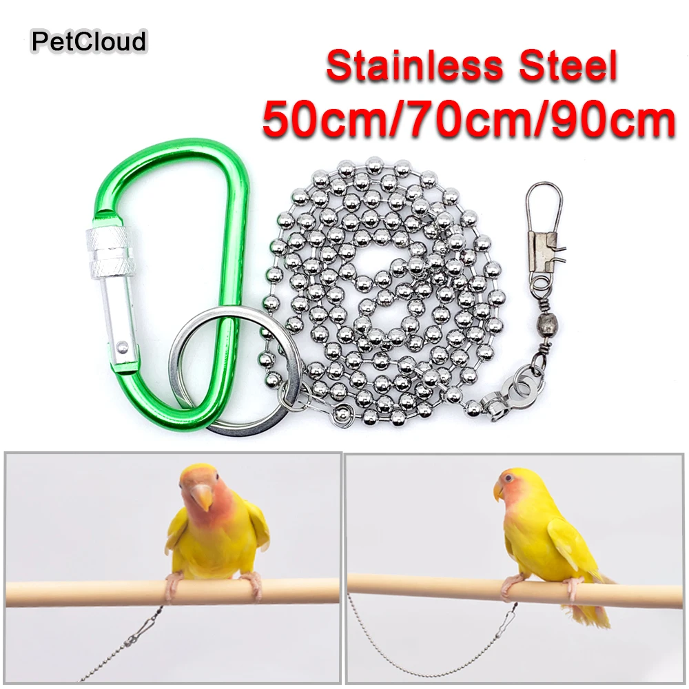 50/70/90cm Stainless Steel Bird Foot Chains Parrot Leash Bird Chain Anti Bite Rope Stand Chain Outdoor Flying Training Rope
50/70/90cm Stainless Steel Bird Foot Chains Parrot Leash Bird Chain Anti Bite Rope Stand Chain Outdoor Flying Training Rope