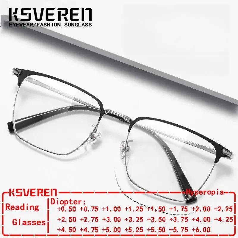 Fashion Anti Blue Light Glasses Retro UltraLight Titanium Square Reading Glasses Optical Prescription Glasses Frame For Men
Fashion Anti Blue Light Glasses Retro UltraLight Titanium Square Reading Glasses Optical Prescription Glasses Frame For Men