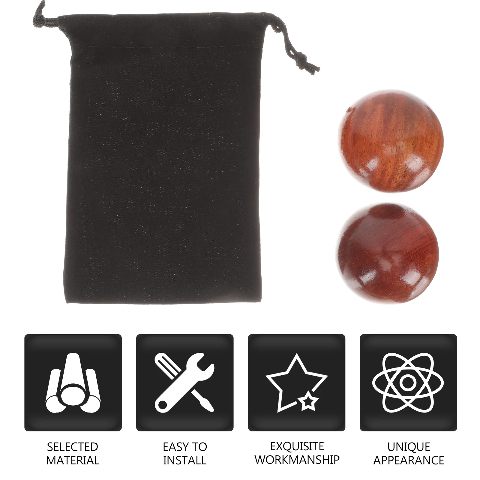 2pcs Wooden Massage Handball Therapy Hand Training Ball Rolling Muscle Stimulator Wood Hand Massager Handheld Exercise Ball
2pcs Wooden Massage Handball Therapy Hand Training Ball Rolling Muscle Stimulator Wood Hand Massager Handheld Exercise Ball