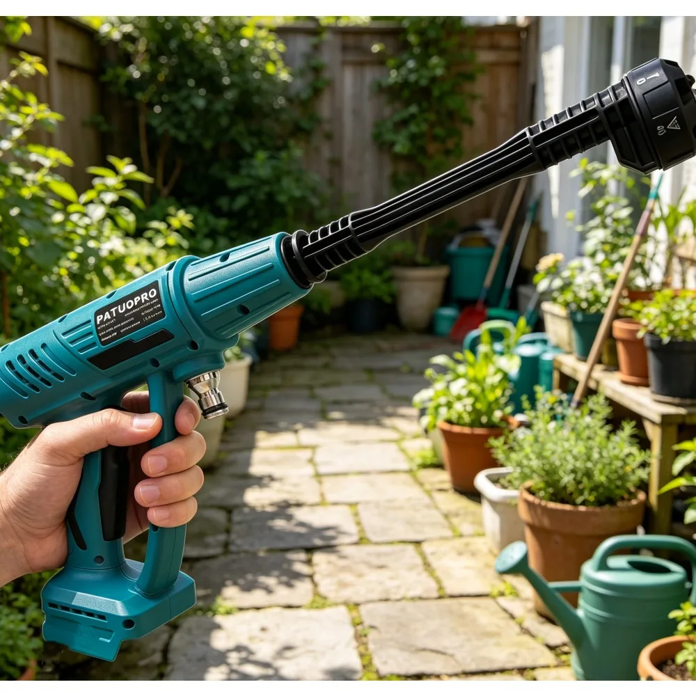 PATUOPRO Brushless High Pressure Car Cleaner 6 IN 1 Cordless Car Washer Cleaning Garden Power Tool For Makita 18V Battery
PATUOPRO Brushless High Pressure Car Cleaner 6 IN 1 Cordless Car Washer Cleaning Garden Power Tool For Makita 18V Battery