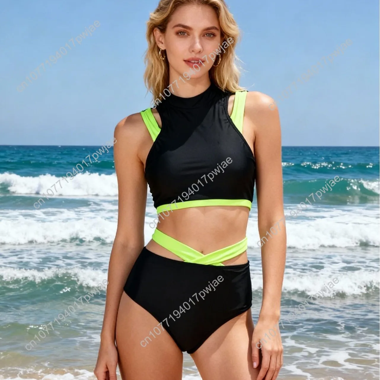 Bikini sportswear tank top sports split bikini swimsuit sexy belly-covering swimsuit
Bikini sportswear tank top sports split bikini swimsuit sexy belly-covering swimsuit