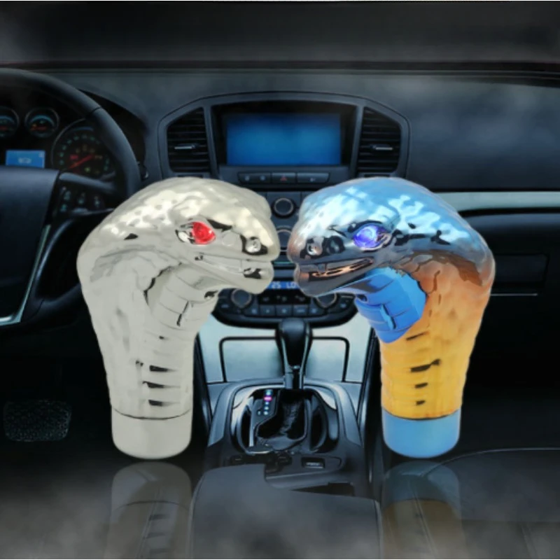 1PCS Cobras Snake Shape Car Handle with LED Light Gear Levers Knob Car Modification Cobras Snake Shape Handle
1PCS Cobras Snake Shape Car Handle with LED Light Gear Levers Knob Car Modification Cobras Snake Shape Handle