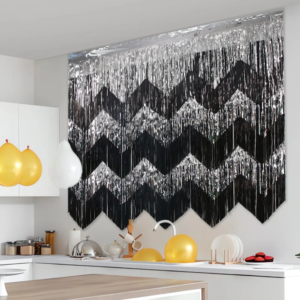 4Pcs Party Decoration Fringe Tinsel Garland 200x50cm Birthday Wedding Photo Booth Backdrop Streamers Reusable Hanging Decoration
4Pcs Party Decoration Fringe Tinsel Garland 200x50cm Birthday Wedding Photo Booth Backdrop Streamers Reusable Hanging Decoration