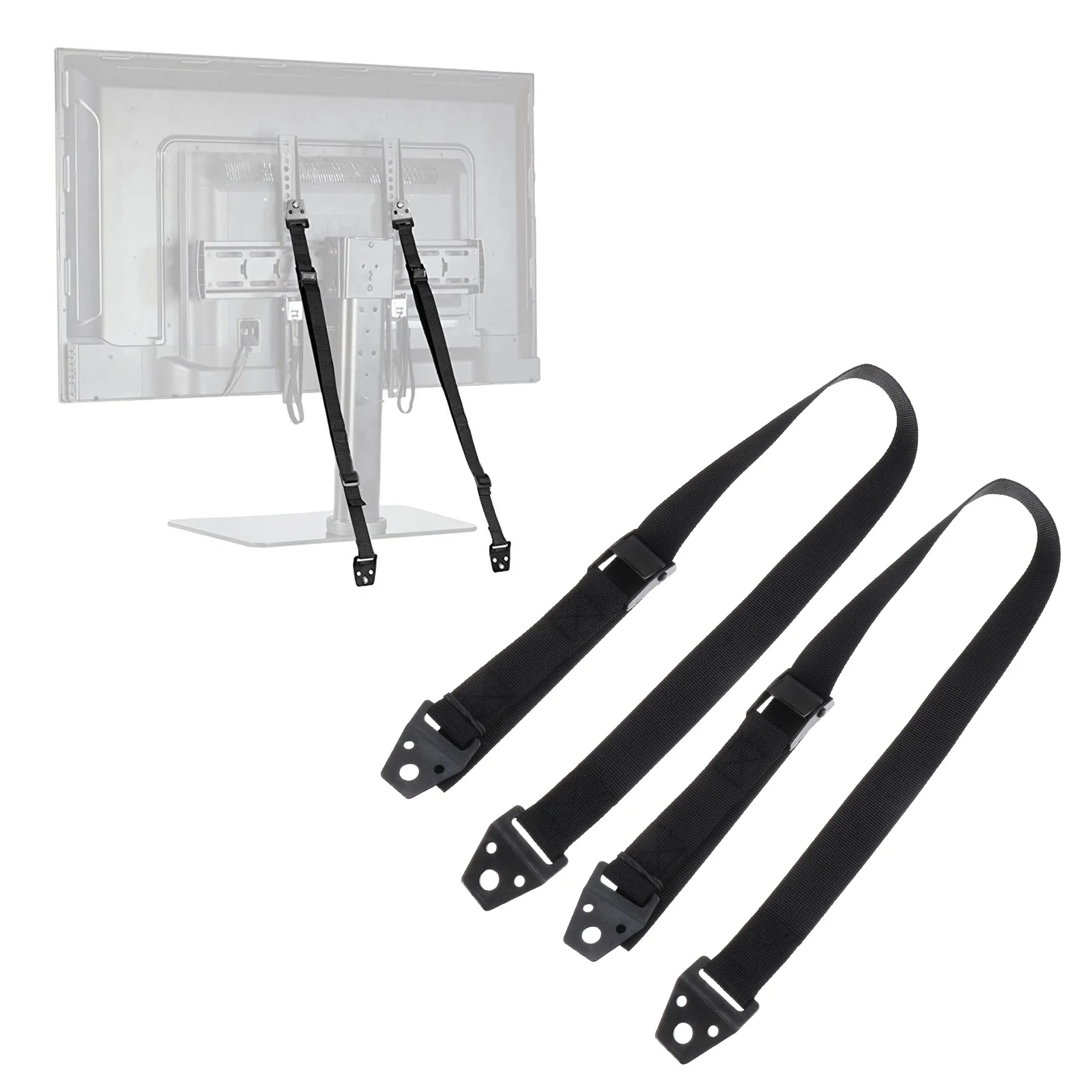 2Pcs Furniture Straps for Bookshelf Heavy Strap Duty Polyester Screen Strap Extra Long Black Child Safety Anchor
2Pcs Furniture Straps for Bookshelf Heavy Strap Duty Polyester Screen Strap Extra Long Black Child Safety Anchor