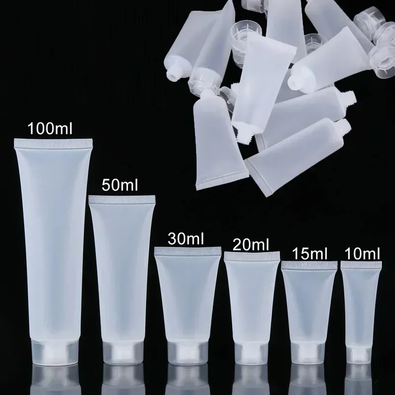 30Pcs 15ml-100ml Empty Plastic Frosted Cosmetic Soft Tubes Bottle w/ Flip Lid Travel Sample Container For Facial Cleanser Lotion
30Pcs 15ml-100ml Empty Plastic Frosted Cosmetic Soft Tubes Bottle w/ Flip Lid Travel Sample Container For Facial Cleanser Lotion