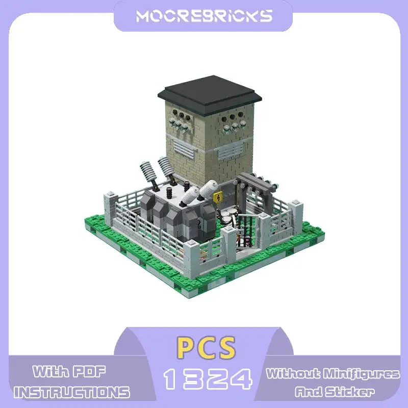 MOC Italian Style Electrical Station Building Blocks Industrial City Street View Train Track Layout Power Substation Bricks
MOC Italian Style Electrical Station Building Blocks Industrial City Street View Train Track Layout Power Substation Bricks