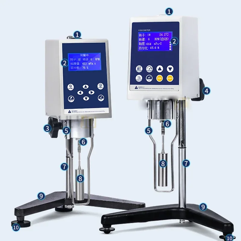 New Portable Digital Viscometer NDJ/5S/8S/9 Experimental Paint Coating Glue Asphalt Rotary Viscosity Tester
New Portable Digital Viscometer NDJ/5S/8S/9 Experimental Paint Coating Glue Asphalt Rotary Viscosity Tester
