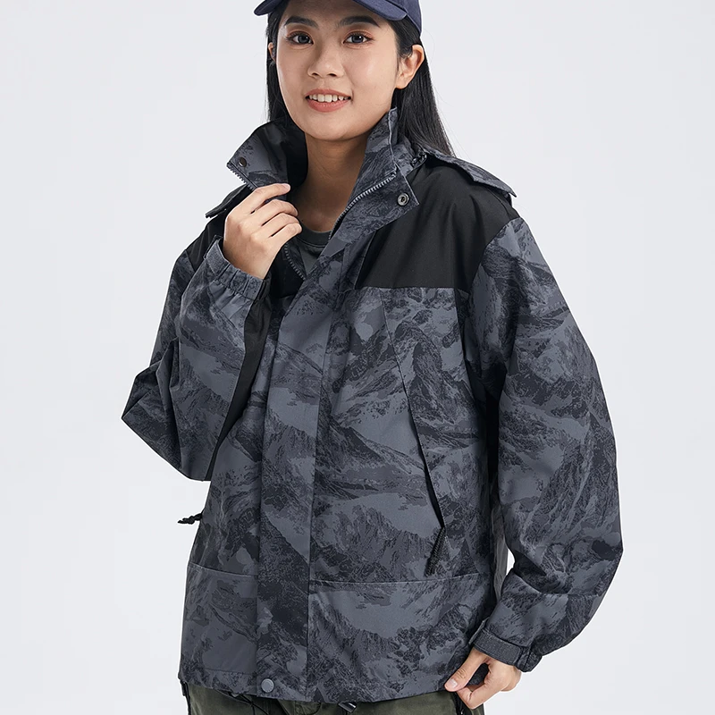 Autumn Women's Mountaineering Jacket Patchwork Windproof Waterproof Jackets Couple Fashion Hip Hop Casual Outdoors Hiking Coat
Autumn Women's Mountaineering Jacket Patchwork Windproof Waterproof Jackets Couple Fashion Hip Hop Casual Outdoors Hiking Coat