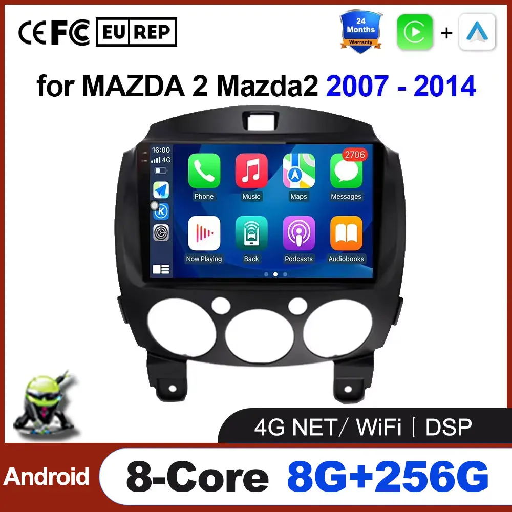 Беспроводной CarPlay Android Auto для MAZDA 2 Mazda2 2007-2014 Радио Автомобильный Мультимедийный GPS-навигатор Видеоплеер аксессуары Инструменты
Беспроводной CarPlay Android Auto для MAZDA 2 Mazda2 2007-2014 Радио Автомобильный Мультимедийный GPS-навигатор Видеоплеер аксессуары Инструменты