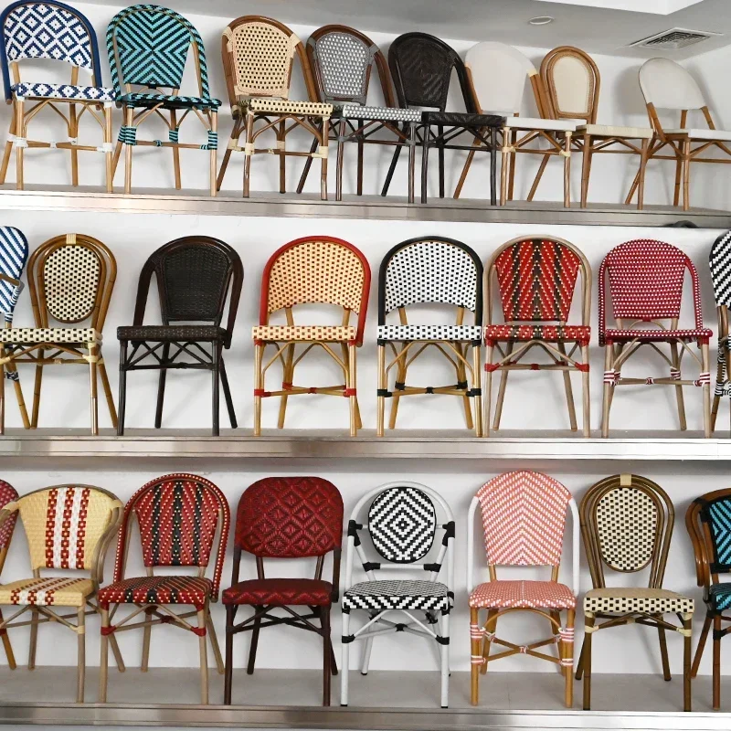 Outdoor rattan chair balcony French cafe retro garden double dining chair seat rattan courtyard casual single chair
Outdoor rattan chair balcony French cafe retro garden double dining chair seat rattan courtyard casual single chair