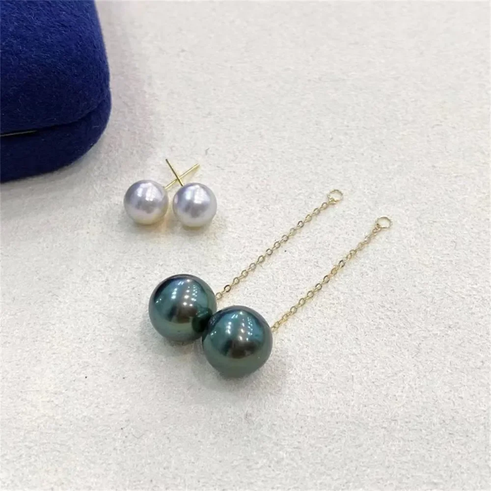 DIY Pearl Accessory G18K Gold Earring Empty Holder Detachable Dual-purpose Gold Earring Holder for Women Fit 5-11mm Round Shape
DIY Pearl Accessory G18K Gold Earring Empty Holder Detachable Dual-purpose Gold Earring Holder for Women Fit 5-11mm Round Shape