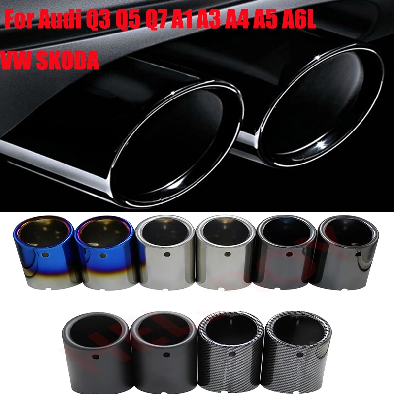 2pcs For Audi A1 A3 A4 A5 A6L Q3 Q5 Q7 For Golf 6 7 For VW Tiguan Passat For Skoda Octavia SUPERB Car Exhaust Muffler Tips
2pcs For Audi A1 A3 A4 A5 A6L Q3 Q5 Q7 For Golf 6 7 For VW Tiguan Passat For Skoda Octavia SUPERB Car Exhaust Muffler Tips
