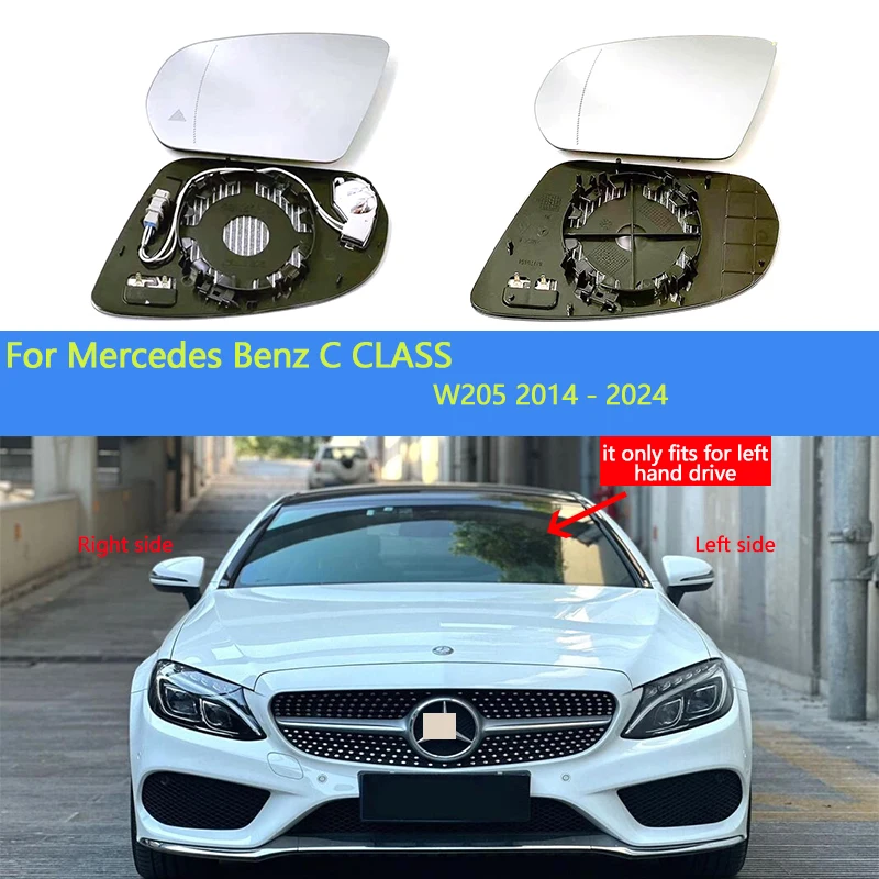 For Mercedes-Benz Mercedes C Class W205 2014-2024 Auto parts Blind Spot Heated Clear Rear View Side Mirror Glass Lens
For Mercedes-Benz Mercedes C Class W205 2014-2024 Auto parts Blind Spot Heated Clear Rear View Side Mirror Glass Lens