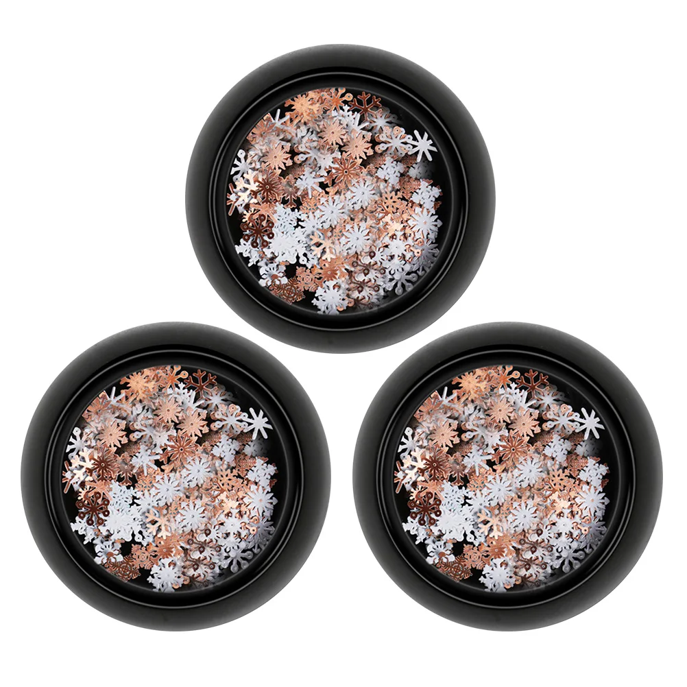 3 Pcs Two-color Snowflake Sequins Nail Stickers Art Christmas Manicure Decoration Ultra Thin
3 Pcs Two-color Snowflake Sequins Nail Stickers Art Christmas Manicure Decoration Ultra Thin