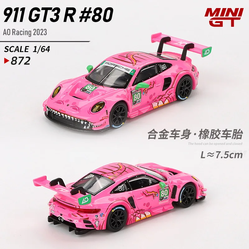 MINIGT 1/64 Porsche911GT3R Pink Dinosaur Simulation Alloy Car Model Sports Car Collectible,Toy ornaments suitable for 14+
MINIGT 1/64 Porsche911GT3R Pink Dinosaur Simulation Alloy Car Model Sports Car Collectible,Toy ornaments suitable for 14+