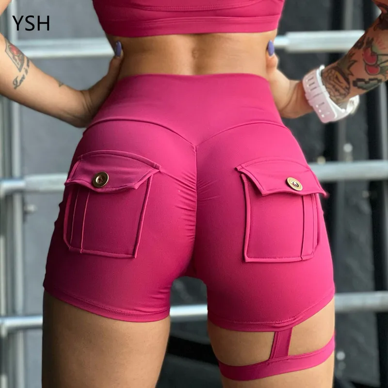 Yushuhua Yoga Summer New Women's Sports Shorts Fast Dry Running Fitness Shorts Tool Pocket Sports Pants Elastic Leg Loops
Yushuhua Yoga Summer New Women's Sports Shorts Fast Dry Running Fitness Shorts Tool Pocket Sports Pants Elastic Leg Loops