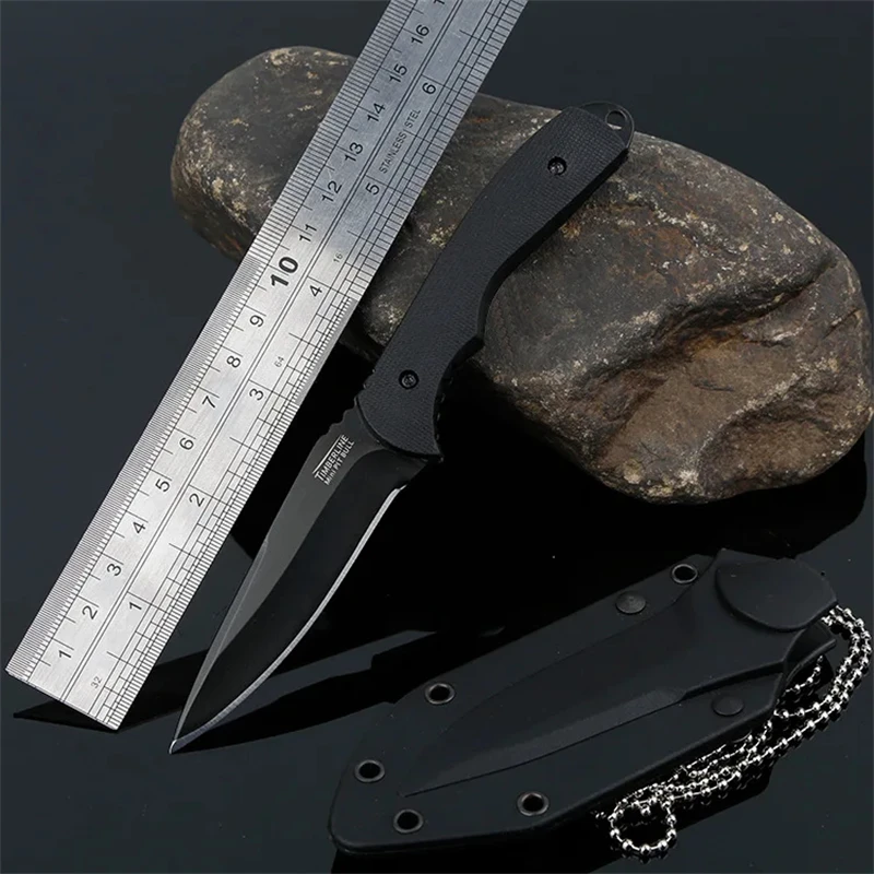 Mengoing CLASSIC BLACK Necklace Fixed Blade Knife 440A Steel Survival Utility Outdoor Knives with ABS Sheath
Mengoing CLASSIC BLACK Necklace Fixed Blade Knife 440A Steel Survival Utility Outdoor Knives with ABS Sheath