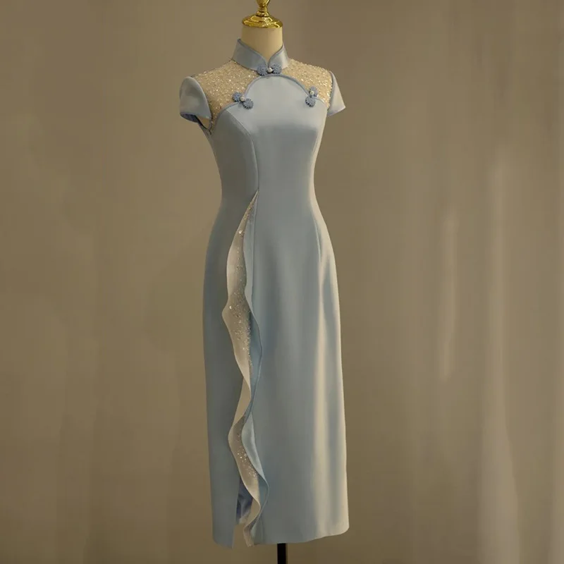 Small Dress Daily Cheongsam Women's Spring 2026 Toast Engagement Wedding Improved Young
Small Dress Daily Cheongsam Women's Spring 2026 Toast Engagement Wedding Improved Young