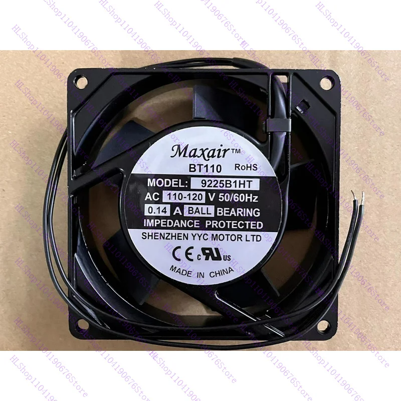 Осевой вентилятор для Maxair BT110 9225B1HT 110-120 В 0,14 А 9 см 9025 9225 2-проводной охлаждающий вентилятор
Осевой вентилятор для Maxair BT110 9225B1HT 110-120 В 0,14 А 9 см 9025 9225 2-проводной охлаждающий вентилятор