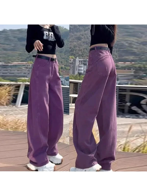 plus Size American Retro Purple Wide Leg Jeans Women's Spring Autumn New Style Loose Slimming Knife Pants for Fat MM
plus Size American Retro Purple Wide Leg Jeans Women's Spring Autumn New Style Loose Slimming Knife Pants for Fat MM