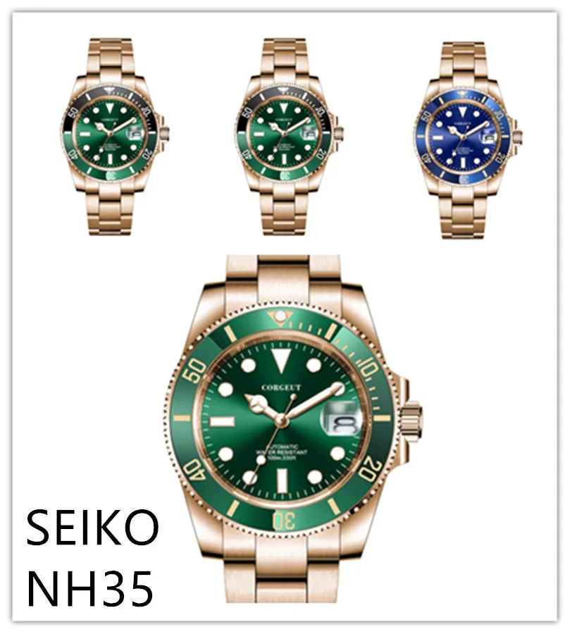 Japan Nh35 Yacht Watch Luxury Sapphire Men Automatic Mechanical Swim Rose Gold 10bar Date Luminous Ceramic Bezel 40mm
Japan Nh35 Yacht Watch Luxury Sapphire Men Automatic Mechanical Swim Rose Gold 10bar Date Luminous Ceramic Bezel 40mm