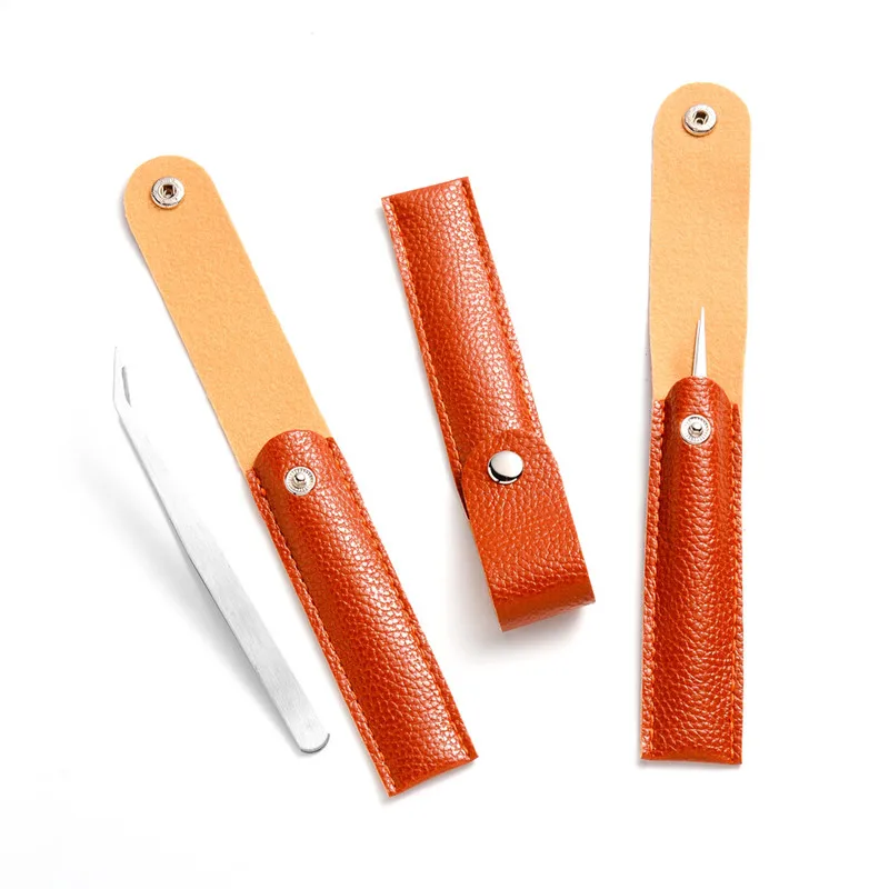 3pcs Manicure Extension Tool Nail Tweezer Storage Bag PU Leather Portable Protective Eyelash Tweezer Storage Prevent Rust Holder
3pcs Manicure Extension Tool Nail Tweezer Storage Bag PU Leather Portable Protective Eyelash Tweezer Storage Prevent Rust Holder
